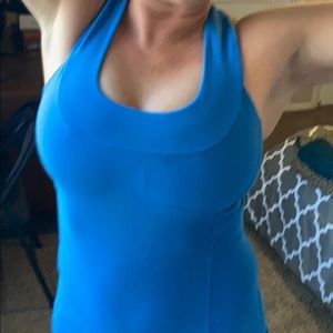 Blue lululemon tank